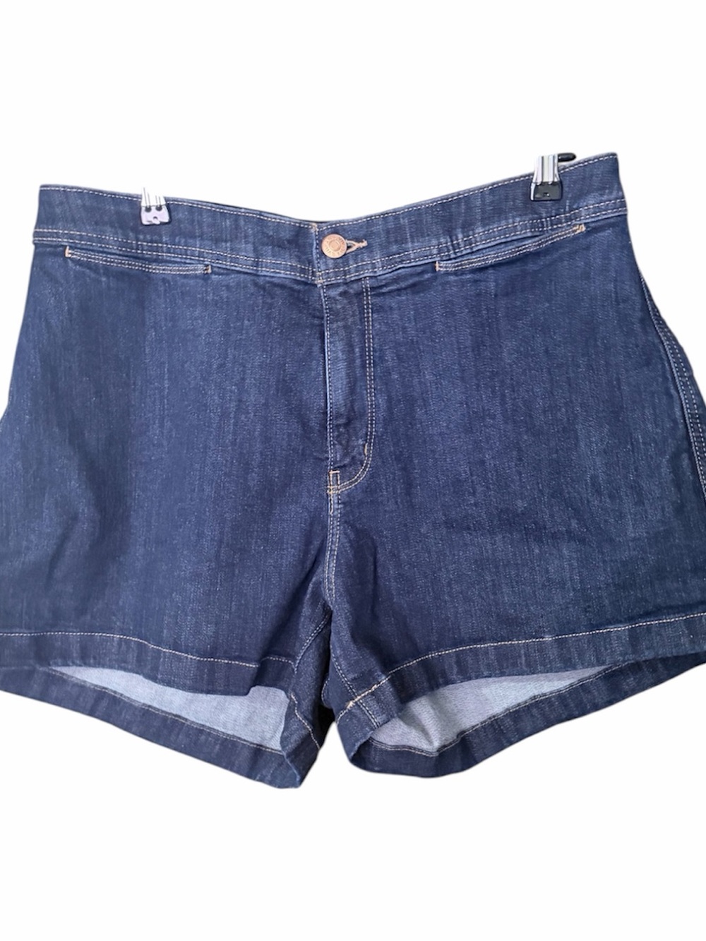 Ava & Viv Smart Shorts High Rise Dark Blue High Waist Denim Shorts